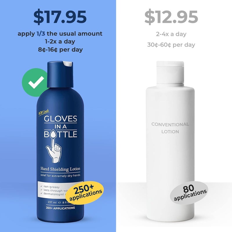 Gloves In A Bottle Hand Shielding Lotion for Extremely Dry Skin, 8 Ounce - Image 4